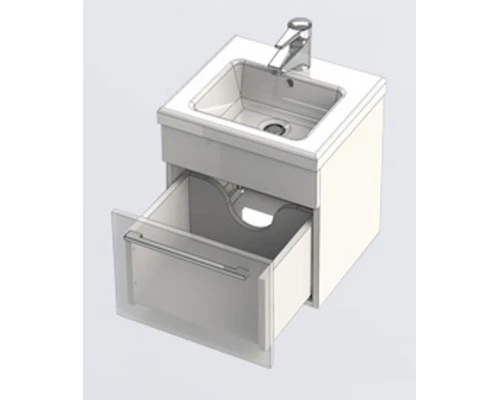 Тумба под раковину Aquanet Нота 40 00159137, цвет белый