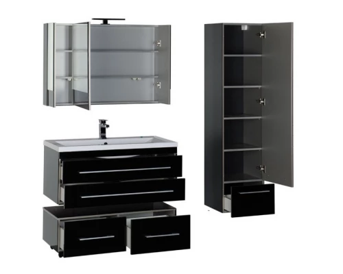 Тумба под раковину Aquanet Верона 100 подвесная 00175382, цвет белый