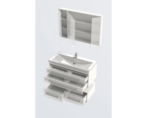 Тумба под раковину Aquanet Верона 100 подвесная 00175382, цвет белый