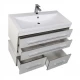 Тумба под раковину Aquanet Верона 100 подвесная 00175382, цвет белый