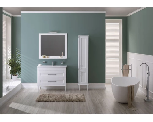 Пенал Aquanet Бостон М, 36 см, белый матовый, левый/правый, 00209680/00209681