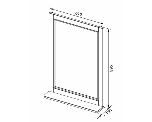 Зеркало Aquanet Бостон М 60 00209675