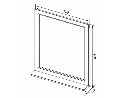 Зеркало Aquanet Бостон М 80 00209676