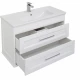 Тумба под раковину Aquanet Бостон М, 100 см, белая матовая, 00209678
