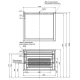 Тумба под раковину Aquanet Бостон М, 100 см, белая матовая, 00209678
