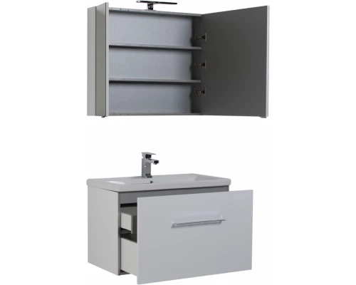 Тумба с раковиной Aquanet Порто 80 белый, 00212577