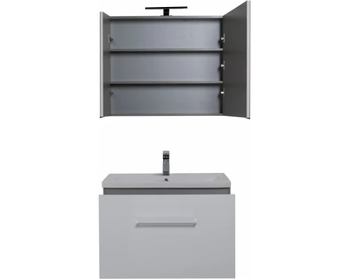 Тумба с раковиной Aquanet Порто 80 белый, 00212577