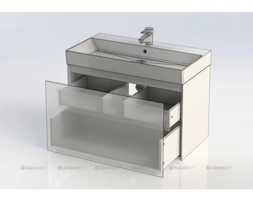 Тумба под раковину Aquanet Нью-Йорк 85 см, орех, 00203947