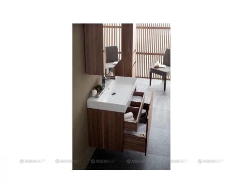 Тумба под раковину Aquanet Нью-Йорк 85 см, орех, 00203947