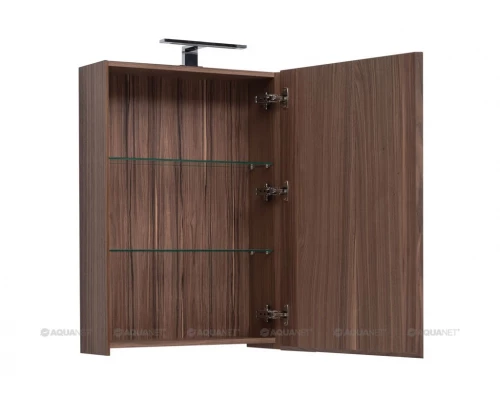 Зеркальный шкаф Aquanet Нью-Йорк 60 00203951, цвет орех