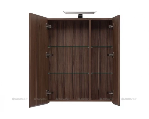 Зеркальный шкаф Aquanet Нью-Йорк 85см, орех, 00203954