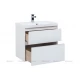 Тумба под раковину Aquanet Гласс 60 00196961, цвет белый