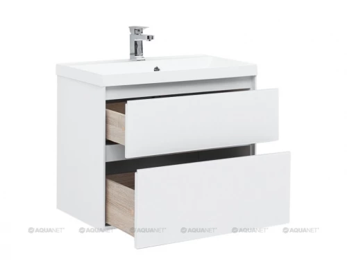 Тумба под раковину Aquanet Гласс 80 00238361, цвет белый