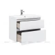 Тумба под раковину Aquanet Гласс 80 00238361, цвет белый