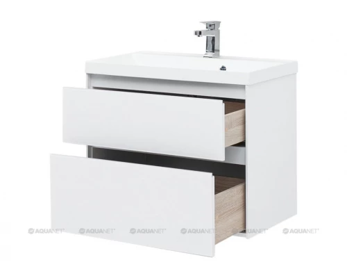 Тумба под раковину Aquanet Гласс 80 00238361, цвет белый