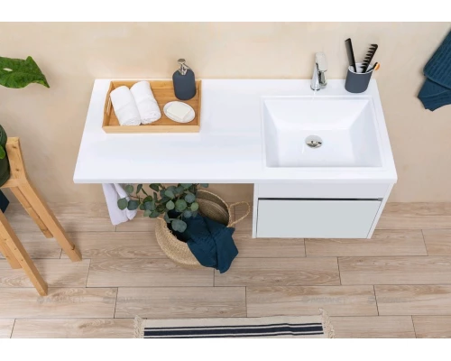 Тумба под раковину Aquanet Токио 48 00236915 (подвесная, 1 ящик), цвет белый