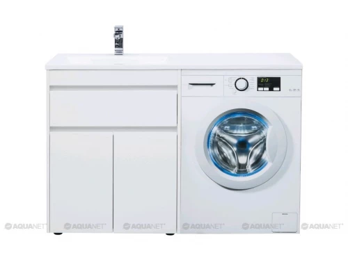 Тумба под раковину Aquanet Токио 68 00237746 (напольная, 1 ящик, 2 дверцы), цвет белый