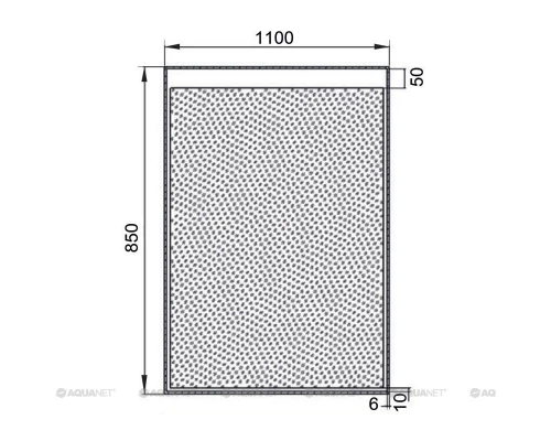 Зеркало с подсветкой Aquanet Палермо 11085 LED, 110 см (196646)