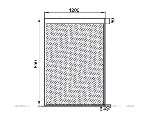 Зеркало с подсветкой Aquanet Палермо 12085 LED, 120 см (196647)