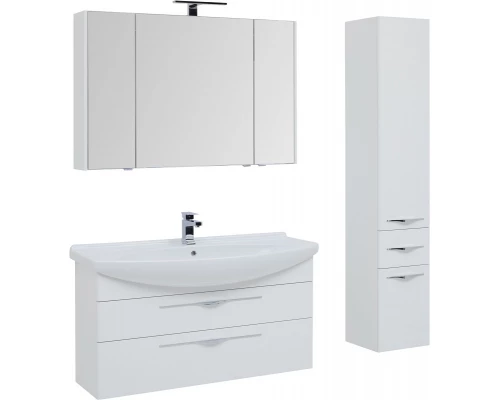 Шкаф-пенал Aquanet Ирвин 35 L/R, белый глянец (205912/203983)