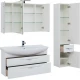 Шкаф-пенал Aquanet Ирвин 35 L/R, белый глянец (205912/203983)