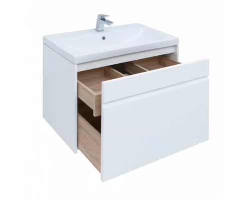 Тумба под раковину Aquanet Палермо 80 см подвесная, белый, 253587