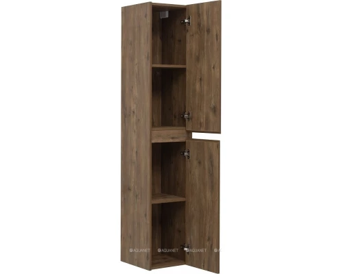 Шкаф-пенал для ванной Aquanet Nova Lite, 35 см, дуб рустикальный, 00249522