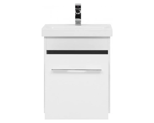 Тумба с раковиной Aquanet Августа 50 (Moduo Slim), белая, 00254069