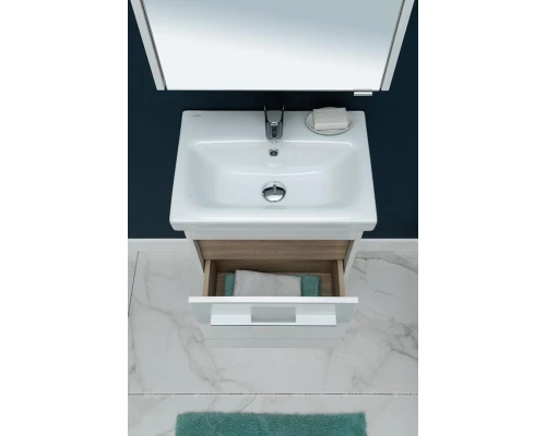 Тумба с раковиной Aquanet Августа 50 (Moduo Slim), белая, 00254069