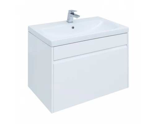 Тумба под раковину Aquanet Палермо 80 см подвесная, белый, 253587