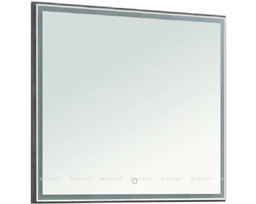 Зеркало Aquanet Nova Lite 90 см, с LED подсветкой, дуб рошелье, 00242263