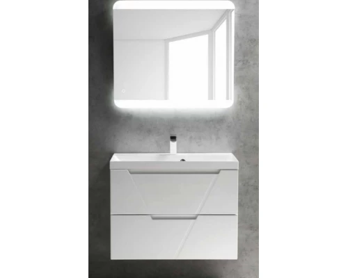 Тумба под раковину BelBagno Vittoria-800-2C-SO-BL 80 см подвесная, цвет белый глянцевый