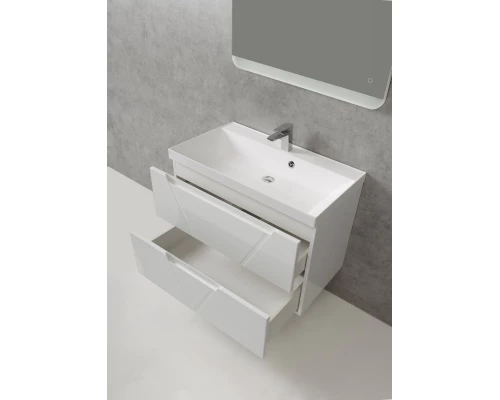 Тумба под раковину BelBagno Vittoria-800-2C-SO-BL 80 см подвесная, цвет белый глянцевый