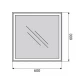 Зеркало BelBagno SPC-GRT-600-600-LED-BTN 60 x 60 см со встроенным светильником и кнопочным выключателем