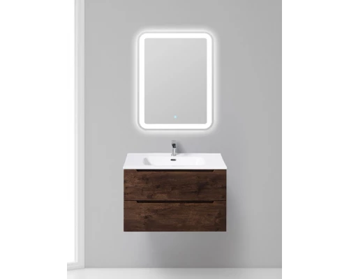 Тумба под раковину BelBagno Etna-800-2C-SO-RW-P 80 см подвесная, цвет темный дуб (rovere moro)