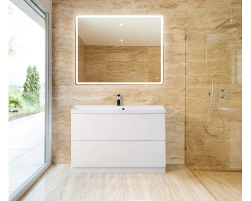 Тумба под раковину BelBagno Marino MARINO-900-2C-PIA-BL-P, 90 х 45 х 80 см, Bianco Lucido - белый глянец