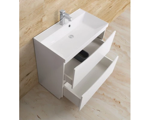 Тумба под раковину BelBagno Marino MARINO-900-2C-PIA-BL-P, 90 х 45 х 80 см, Bianco Lucido - белый глянец