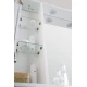 Зеркальный шкаф BelBagno Marino MARINO-SPC-600/750-1A-BL-P-L/R, 60 х 75 см, левый/правый, с LED-подсветкой, Bianco Lucido - белый глянец
