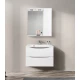 Зеркальный шкаф BelBagno Marino MARINO-SPC-700/750-1A-BL-P-L/R, 70 х 75 см, с LED-подсветкой, Bianco Lucido - белый глянец, левый/правый