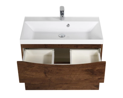 Тумба под раковину BelBagno Marino 90 см, Rovere Moro - коричневый дуб, MARINO-H60-900-2C-SO-RW-P