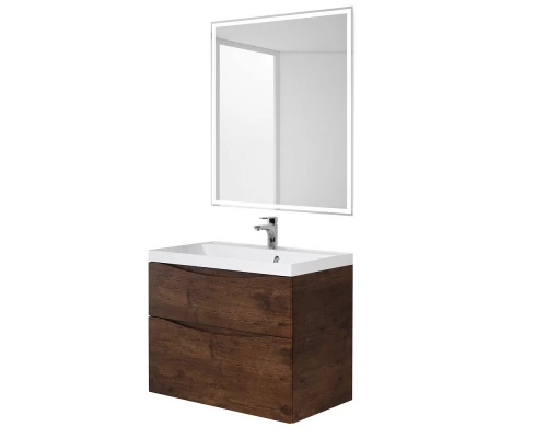 Тумба под раковину BelBagno Marino 90 см, Rovere Moro - коричневый дуб, MARINO-H60-900-2C-SO-RW-P