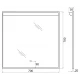 Зеркало BelBagno SPC-UNO 70 см, с подсветкой, белый, SPC-UNO-700-700-TCH