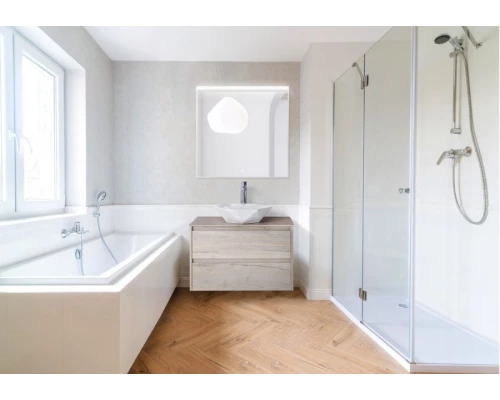 Зеркало BelBagno SPC-UNO 80 см, с подсветкой, белый, SPC-UNO-800-800-TCH