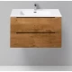 Тумба под раковину BelBagno Etna-800-2C-SO-RN-P 80 см подвесная, цвет натуральный дуб (rovere nature)