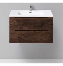Тумба под раковину BelBagno Etna-800-2C-SO-RW-P 80 см подвесная, цвет темный дуб (rovere moro)