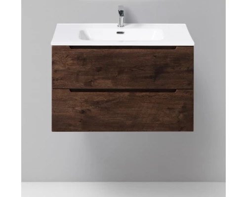Тумба под раковину BelBagno Etna-800-2C-SO-RW-P 80 см подвесная, цвет темный дуб (rovere moro)