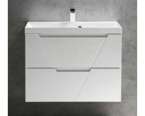 Тумба под раковину BelBagno Vittoria-800-2C-SO-BL 80 см подвесная, цвет белый глянцевый