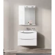 Зеркальный шкаф BelBagno Marino MARINO-SPC-700/750-1A-BL-P-L/R, 70 х 75 см, с LED-подсветкой, Bianco Lucido - белый глянец, левый/правый