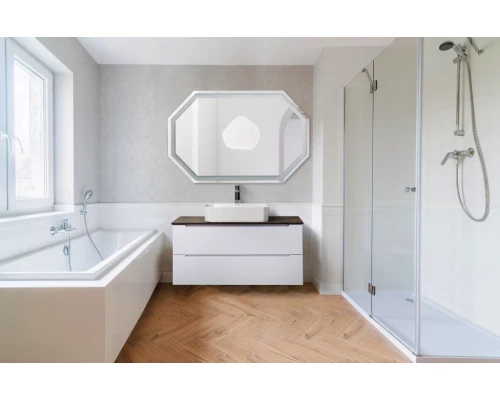 Зеркало с встроенным светильником и сенсорным выключателем BelBagno SPC-OTT-1200-800-LED-TCH, 12W, 220-240V, 1200x30x800