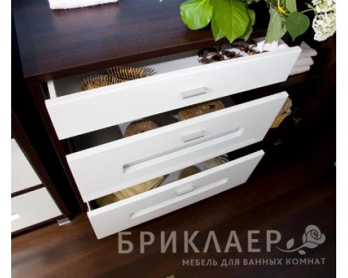 Комод Бриклаер Бали 71, белый/венге